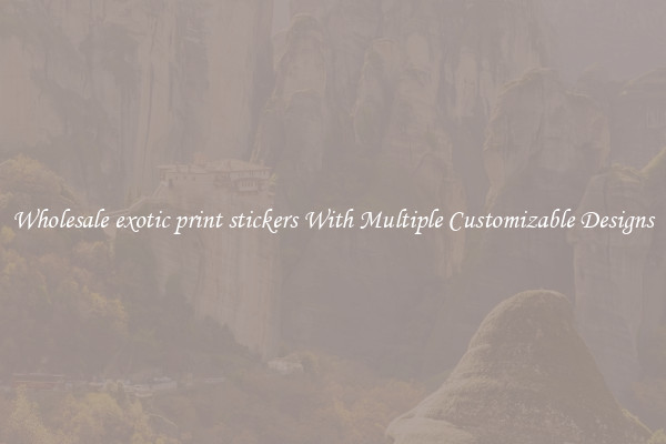 Wholesale exotic print stickers With Multiple Customizable Designs