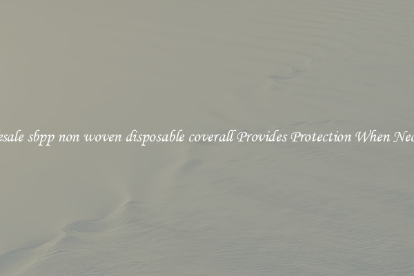 Wholesale sbpp non woven disposable coverall Provides Protection When Necessary