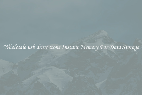 Wholesale usb drive stone Instant Memory For Data Storage