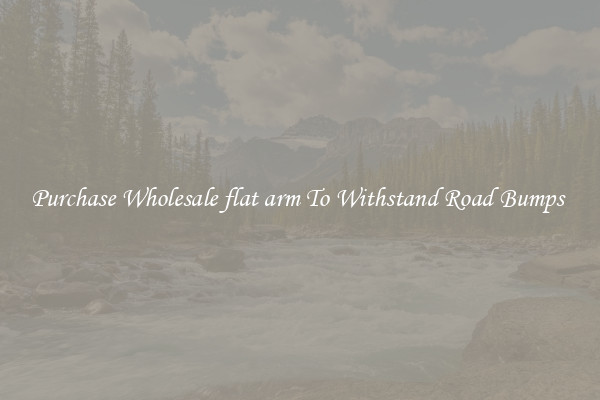 Purchase Wholesale flat arm To Withstand Road Bumps 