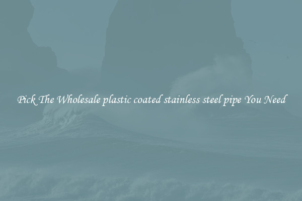 Pick The Wholesale plastic coated stainless steel pipe You Need
