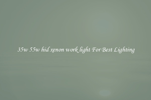 35w 55w hid xenon work light For Best Lighting