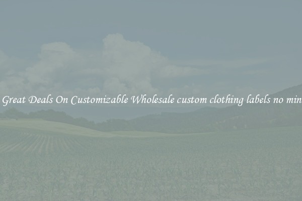 Snag Great Deals On Customizable Wholesale custom clothing labels no minimum