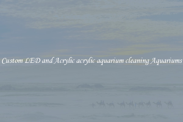 Custom LED and Acrylic acrylic aquarium cleaning Aquariums