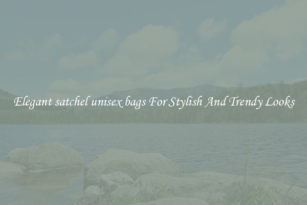 Elegant satchel unisex bags For Stylish And Trendy Looks
