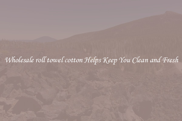 Wholesale roll towel cotton Helps Keep You Clean and Fresh