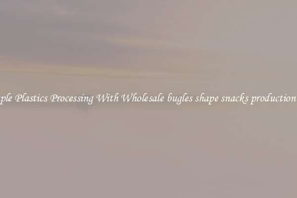 Simple Plastics Processing With Wholesale bugles shape snacks production line