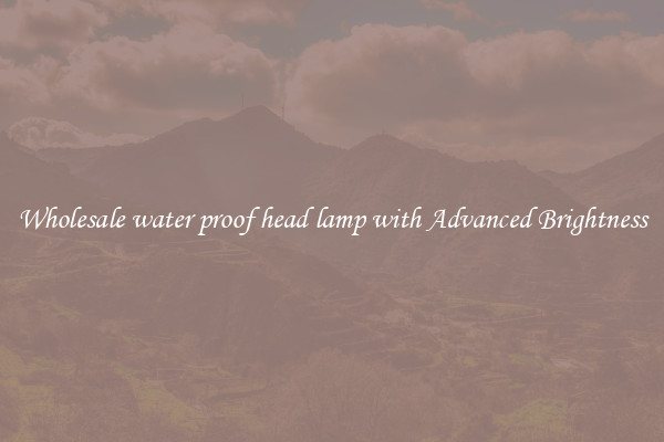 Wholesale water proof head lamp with Advanced Brightness