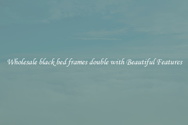 Wholesale black bed frames double with Beautiful Features